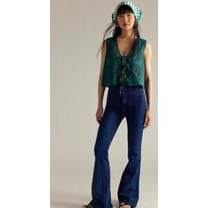 Free People We The Free Jayde Flare Jeans Size 28 High Rise Retro Flare Denim